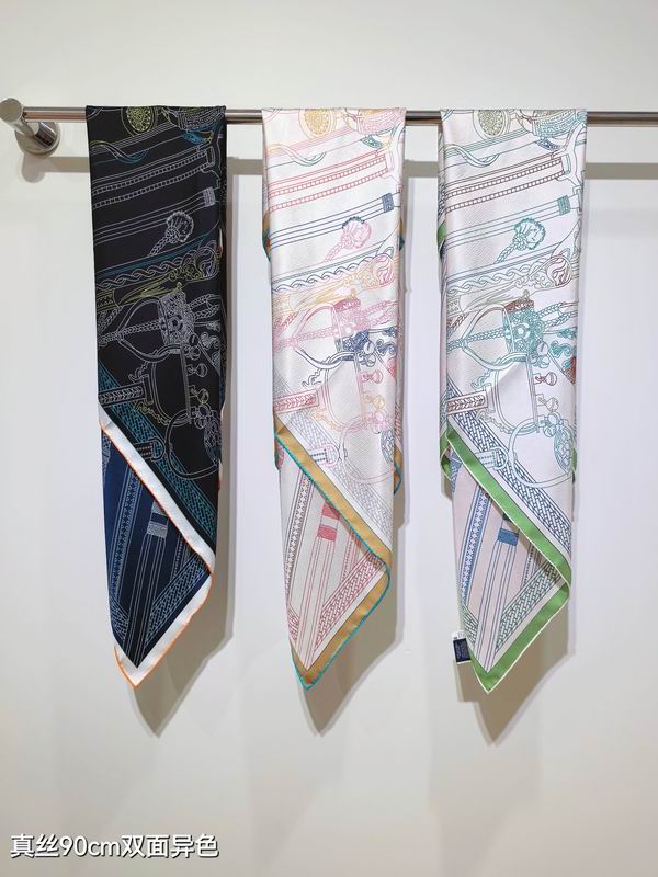 Hermes silk Scarf 90X90cm E042828